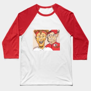 Patrick Mahomes and Andy Reid Kansas City Chiefs Baseball T-Shirt